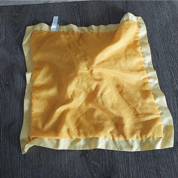 Disney Baby Mickey Mouse Lovey Security Blanket Red with Yellow Satin Trim - Picture 4 of 4